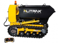 Electric dumper DCT-350 H on crawler tracks and a load capacity of 450 kg - with remote control