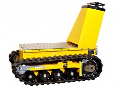 Electric loading platform DCT-300 on crawler tracks and a load capacity up to 450 kg