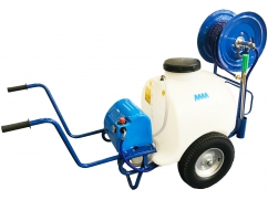 Sprayer on wheels - pump 12 Volt - 120 liter