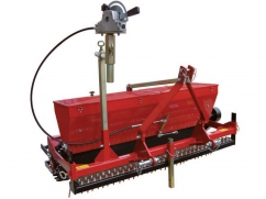 Seeder 140 cm - roller 150 cm - capacity 76 liters - for 3-point tractor